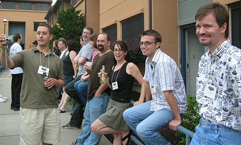 Nick Kaufmann, Nate Kenyon (holding camera the wrong way), Hal Bodner, Monica O’Rourke, Me, Susan Taylor, Dan Fox, Nicole Kenyon, Jonathan Reitan, Jeff Strand 